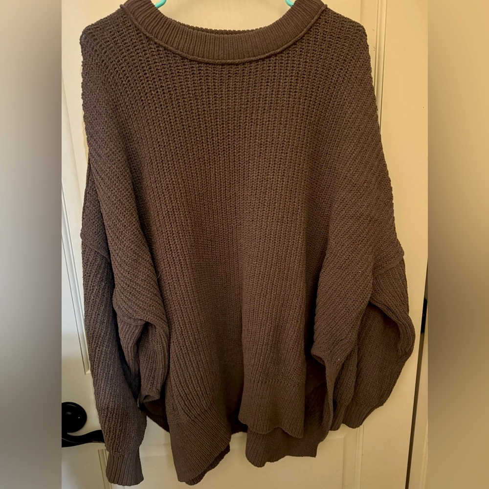 Aerie Brown Knit Sweater